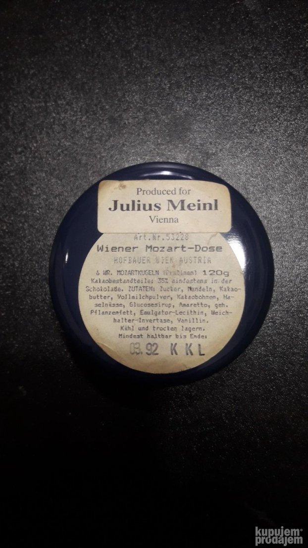 Kutija Mocart kugla iz 1992. (1268)
