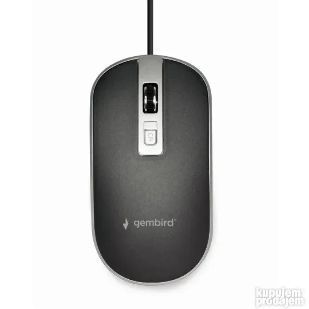 USB optički miš 800-1200Dpi 4 tastera Gembird MUS-4B-06-BS
