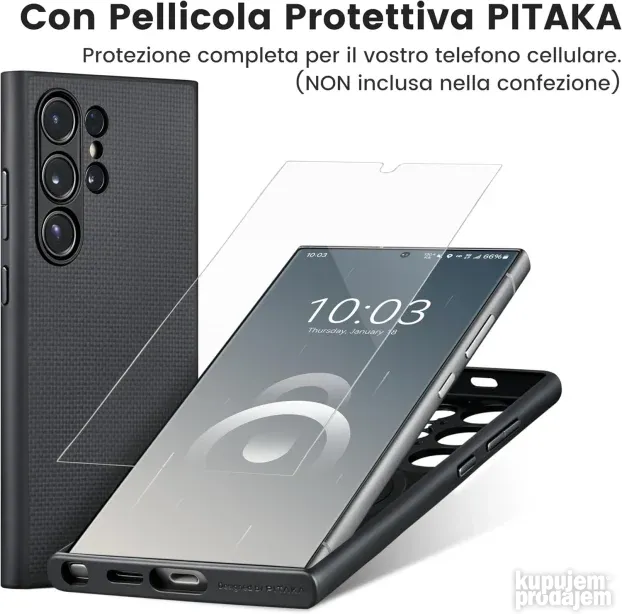Tanka i elegantna magnetna futrola za Samsung Gal S 24 ultra