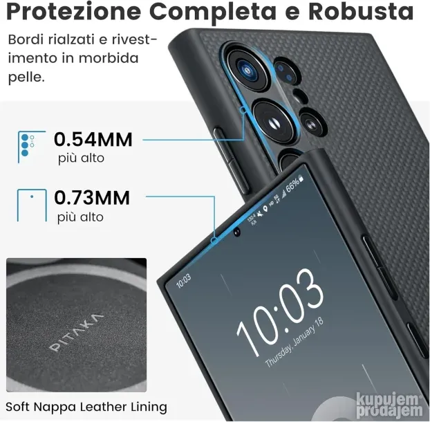 Tanka i elegantna magnetna futrola za Samsung Gal S 24 ultra