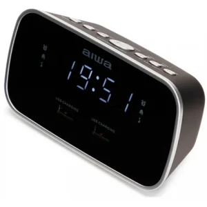 AIWA CRU 19 radio alarm clock black