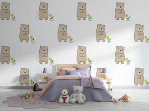 Meda i cvet - Foto tapete za decu - Decije fototapete