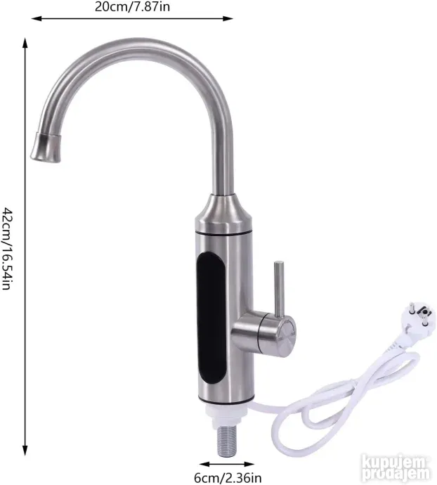 Delimano Slavina sa grejacem cesma protocni bojler Inox flex