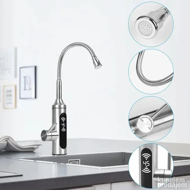 Delimano Slavina sa grejacem cesma protocni bojler Inox flex