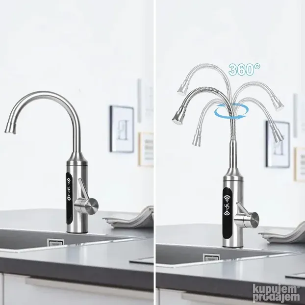 Delimano Slavina sa grejacem cesma protocni bojler Inox flex