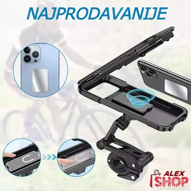 Vodootporni drzač za telefon za bicikl motore i kolica