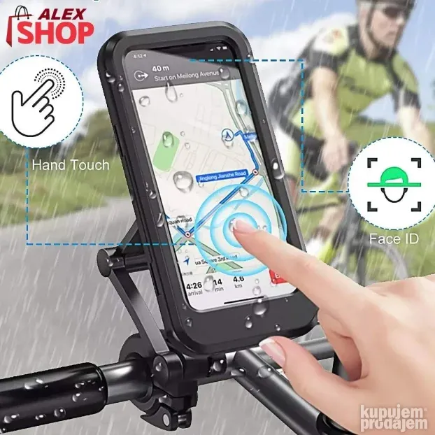 Vodootporni drzač za telefon za bicikl motore i kolica