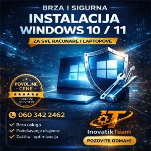 Profesionalna Instalacija Windows 11 i Windows 10 Sistema