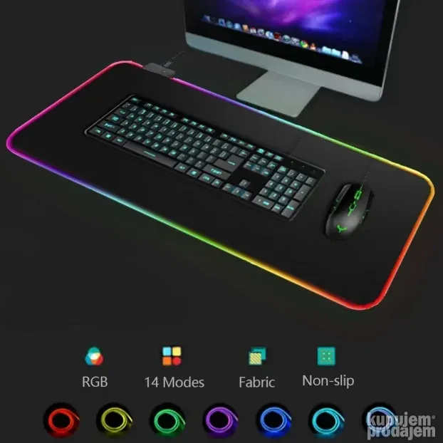 Podloga Za Mis Gejmerska XL RGB