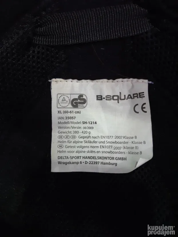 Ski kaciga B-Squere / 60-61 cm