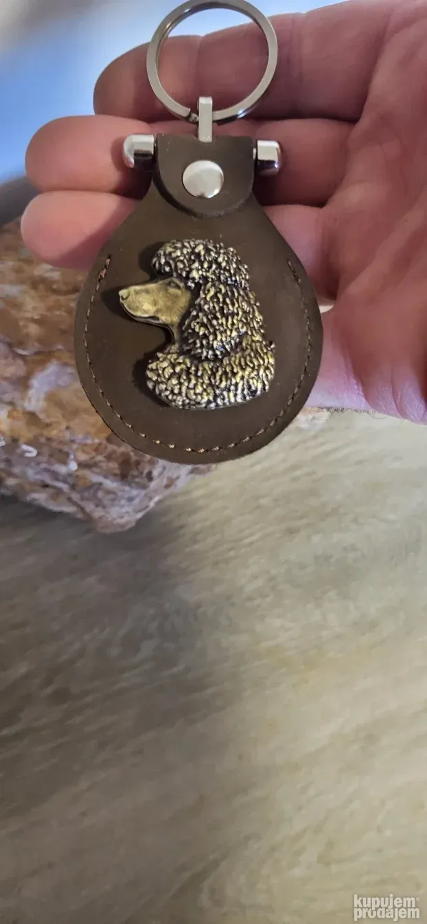 Pudla 3d metal koža privezak za ključeve