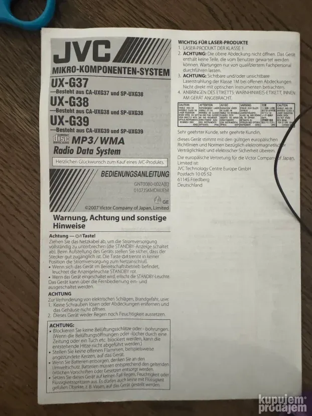 Mini linija br.69 JVC, uvoz Svajcarska