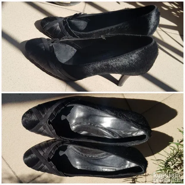 Aigner koža/krzno cipele, original