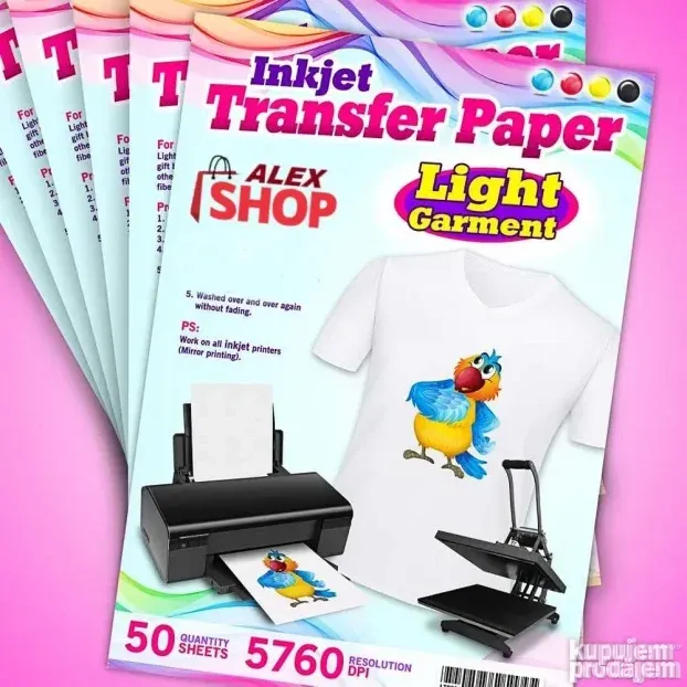 Transferni sublimacioni papir A4 za štampu i preslikače za m