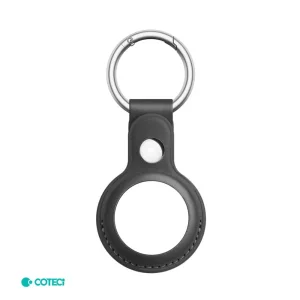 Kozna futrola za airTag Coteci crna