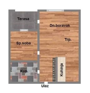 Odličan dvosoban stan,37m2 u izgradnji!