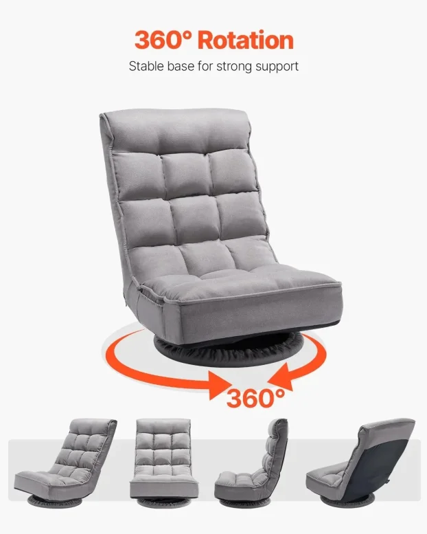 Gejmerska podna stolica siva