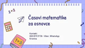 Casovi matematike za osnovce