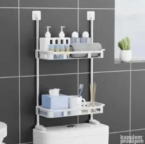 Polica za kupatilo na dva nivoa