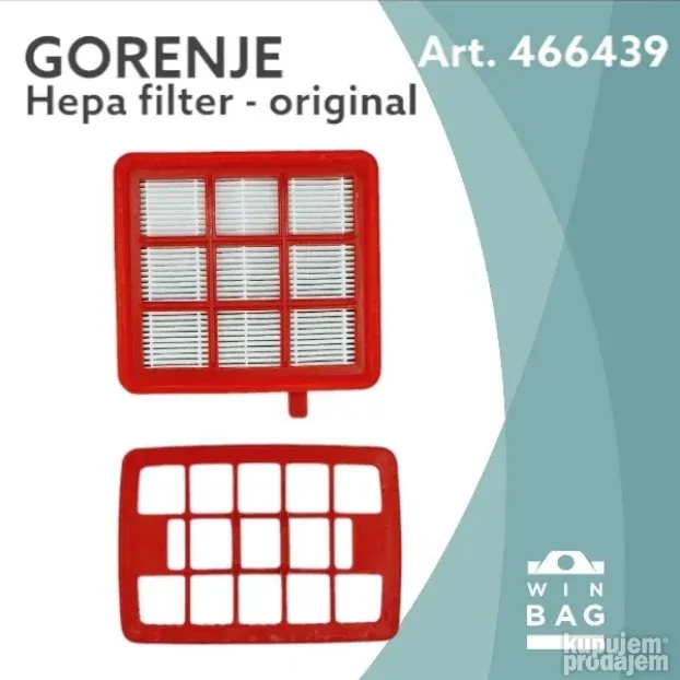 Hepa filter Gorenje VC2102BCYIV, VCE03SPRCY Art. 466439 - KupujemProdajem