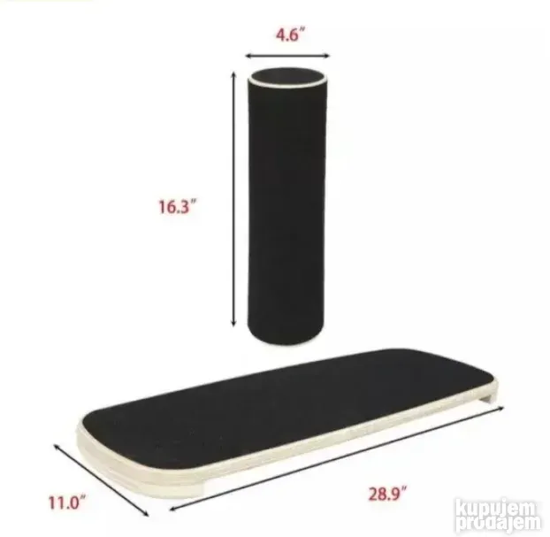 Drvena balans daska - Wooden balance board - dostupno odmah