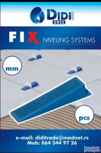 Nivelatori za keramiku FIX NIVELING SYSTEM 1mm,1.5mm,2mm
