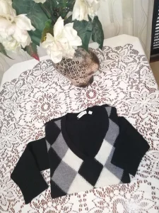 džemper sa romboidima YESSICA vel.M