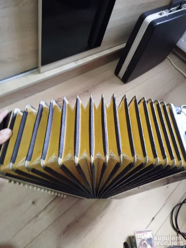 Vrlo stara kolekcionarska harmonika muzejski primerak isprav