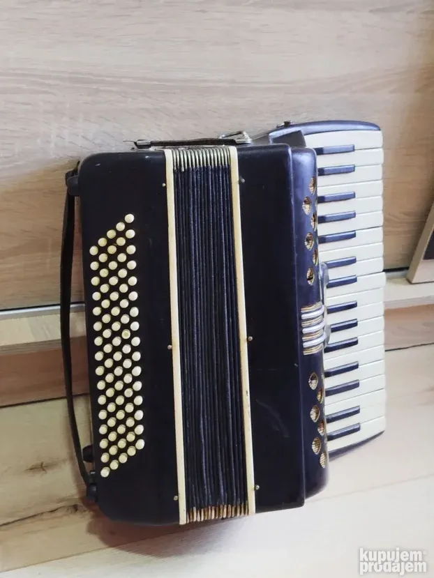 Vrlo stara kolekcionarska harmonika muzejski primerak isprav