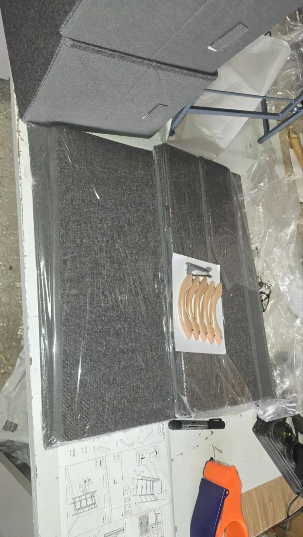 Pet sklopivih fioka, 3 x 53.5x20.5x27cm i 2 x 53,5x9.5x27cm
