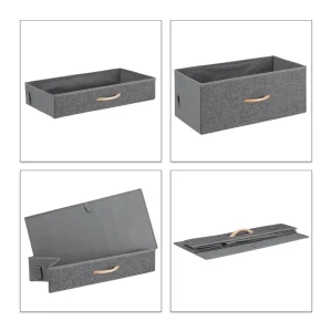 Pet sklopivih fioka, 3 x 53.5x20.5x27cm i 2 x 53,5x9.5x27cm