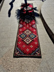 Stari vuneni cilim iz 70- tih godina, rucni rad, 330 cm