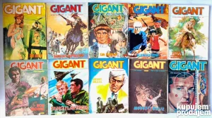 strip Gigant, skoro pola kolekcije, Jugoslavija