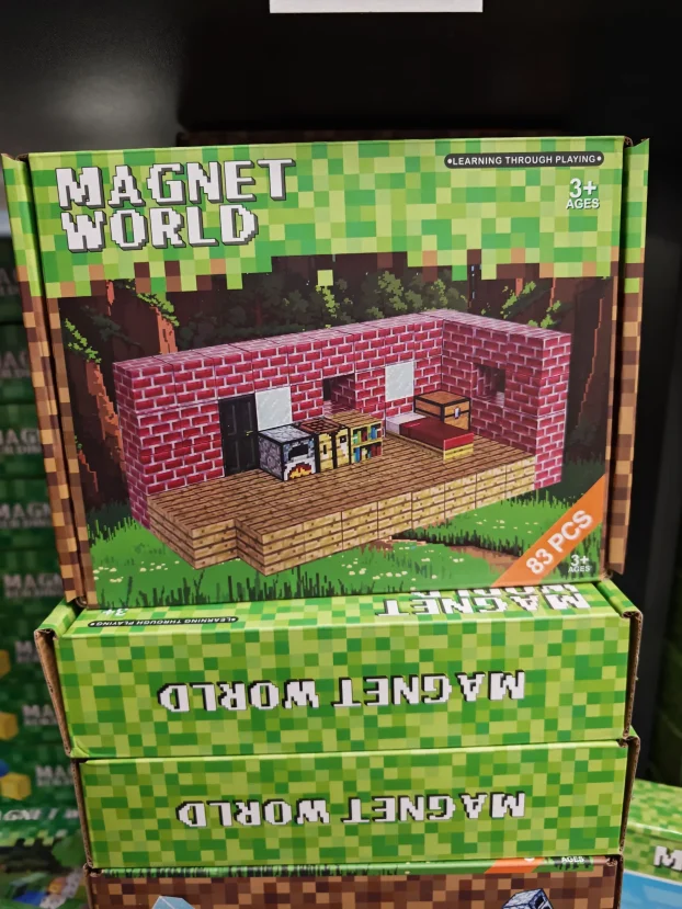 Minecraft magnetne kockice Set kocke 198 6 figuruca 3 dezena