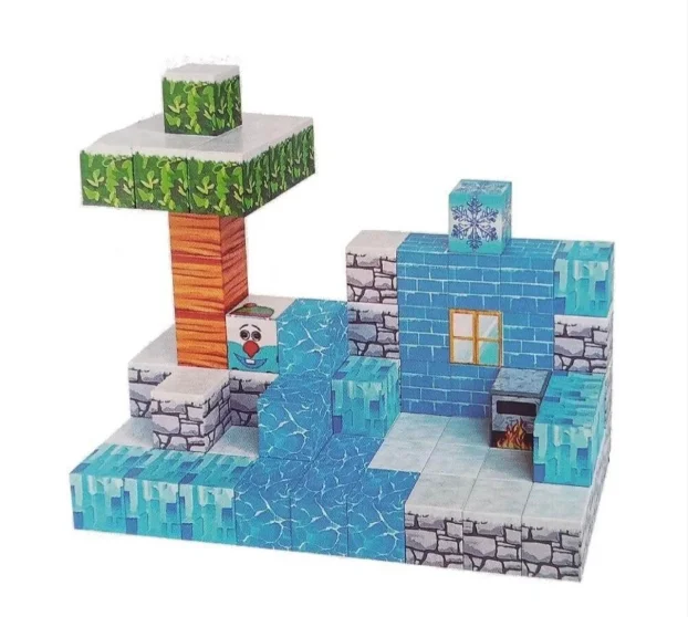 Minecraft magnetne kockice Set kocke 198 6 figuruca 3 dezena