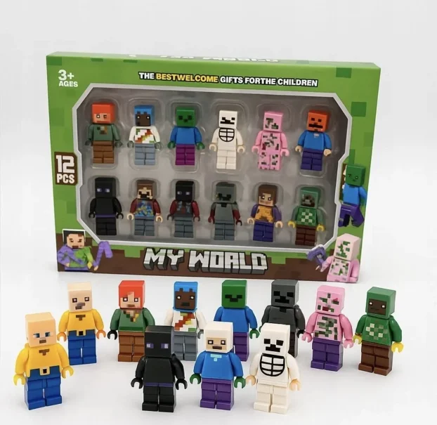 Minecraft magnetne kockice Set kocke 198 6 figuruca 3 dezena