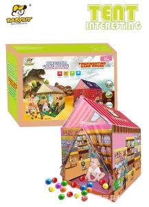 Šator za decu MARKET + 50 LOPTICA- Šator kućica za decu