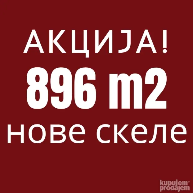 896 m2 nove ramovske skele na sniženju