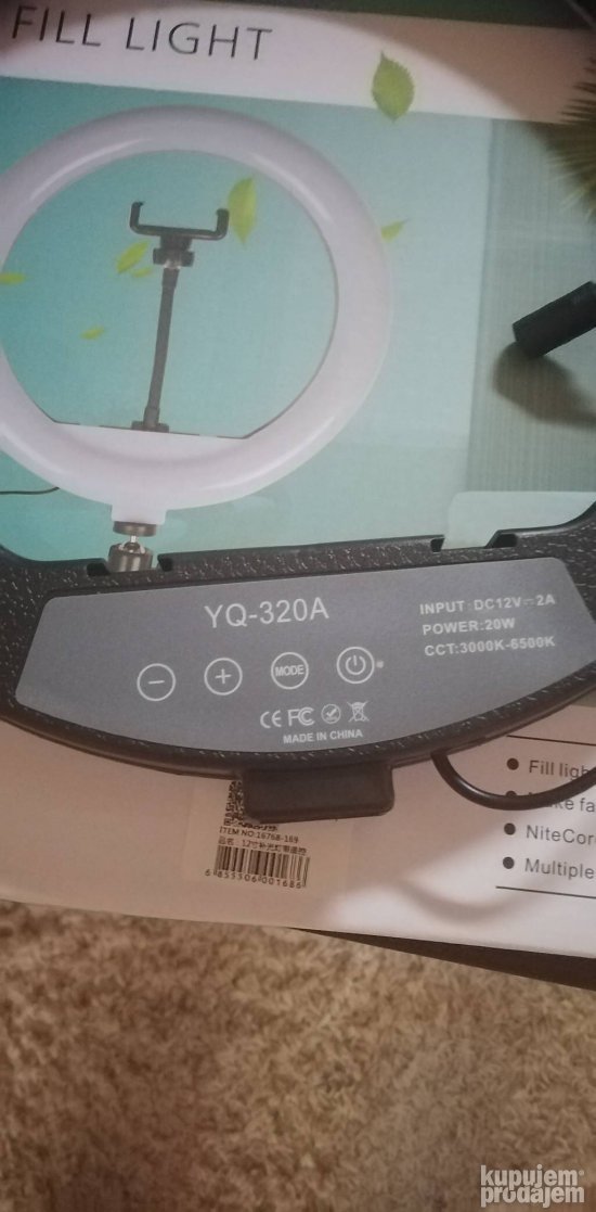 Ring light 30 cm sa stalkom i daljinskim upravljačem