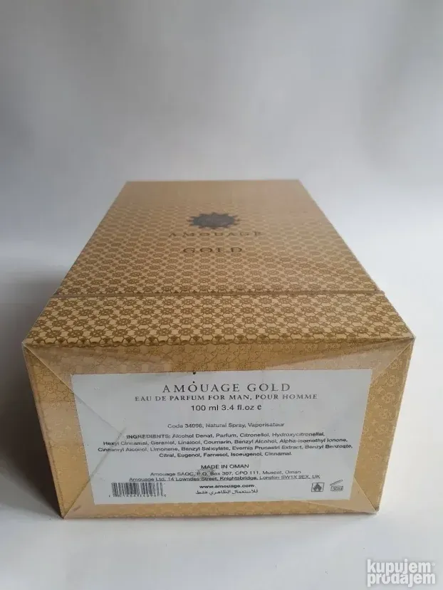 Eau De Parfum Amouage Gold Pour Homme AMOUAGE Gold Man Edp 100ml - Main Image