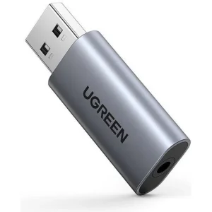 UGREEN CM383 USB 3.5 mm jack audio adapter aluminum