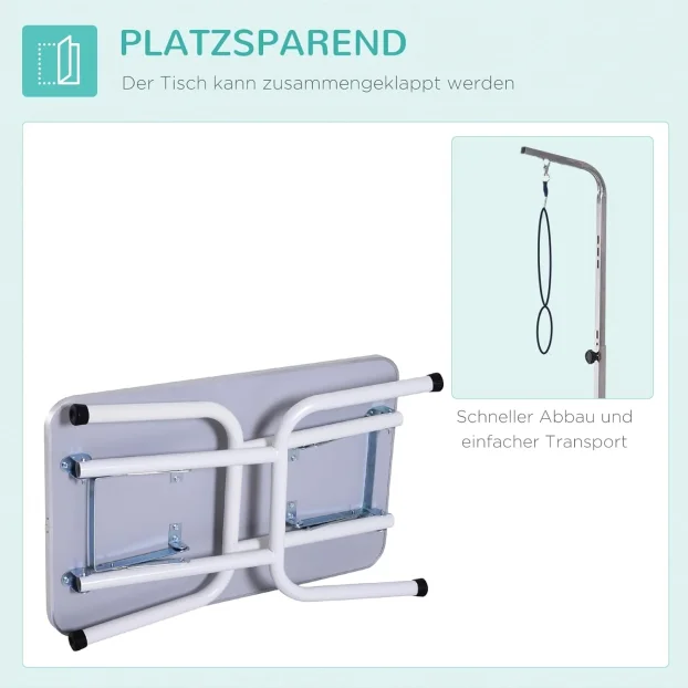 PawHut sklopivi sto za šišanje kućnih ljubimaca