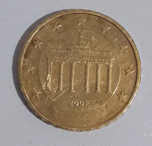 10 euro centi 2002 sa greskom-Nemacka