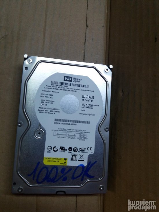 Hitno! WD 80GB Sata 100% ispravan