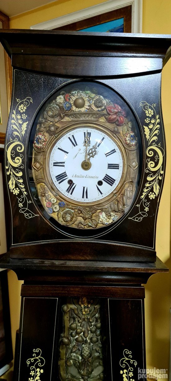 Ogroman Luj XV podni sat dvotegas -19ti vek-225cm impozantan