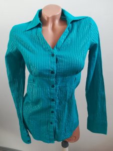 AKCIJA-Košulja sa srebrnim linijamaCHANGE ME(97%PAM)kaoNOVA