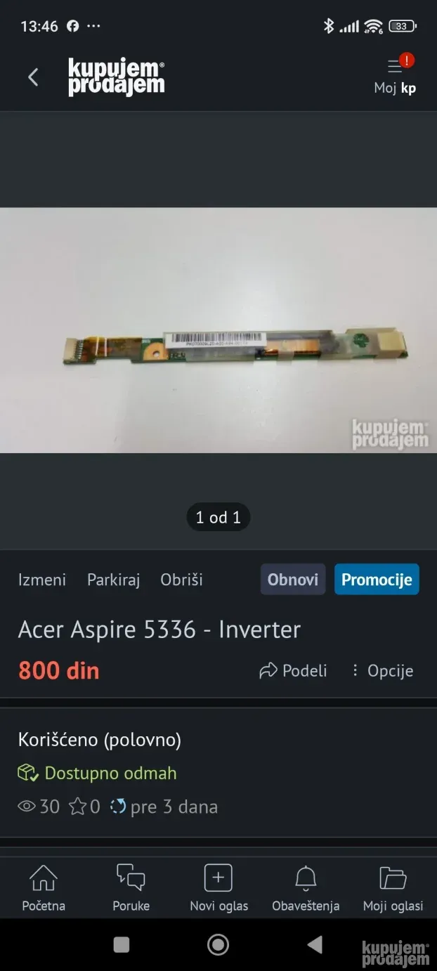 Acer Aspire 5336 - Delovi