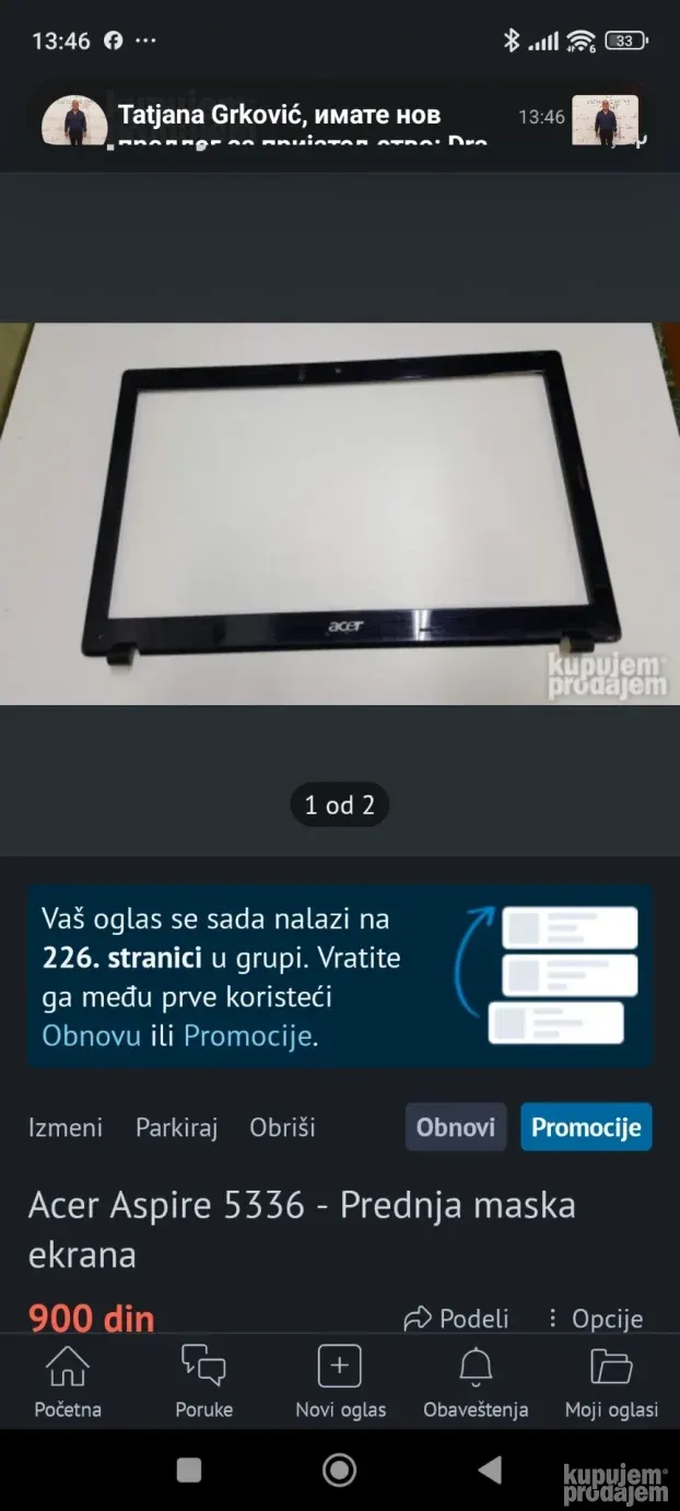 Acer Aspire 5336 - Delovi