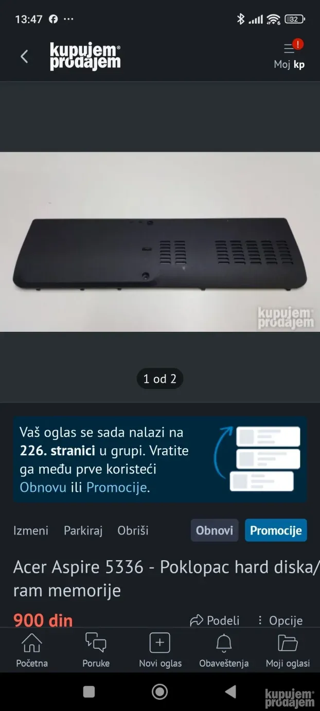 Acer Aspire 5336 - Delovi