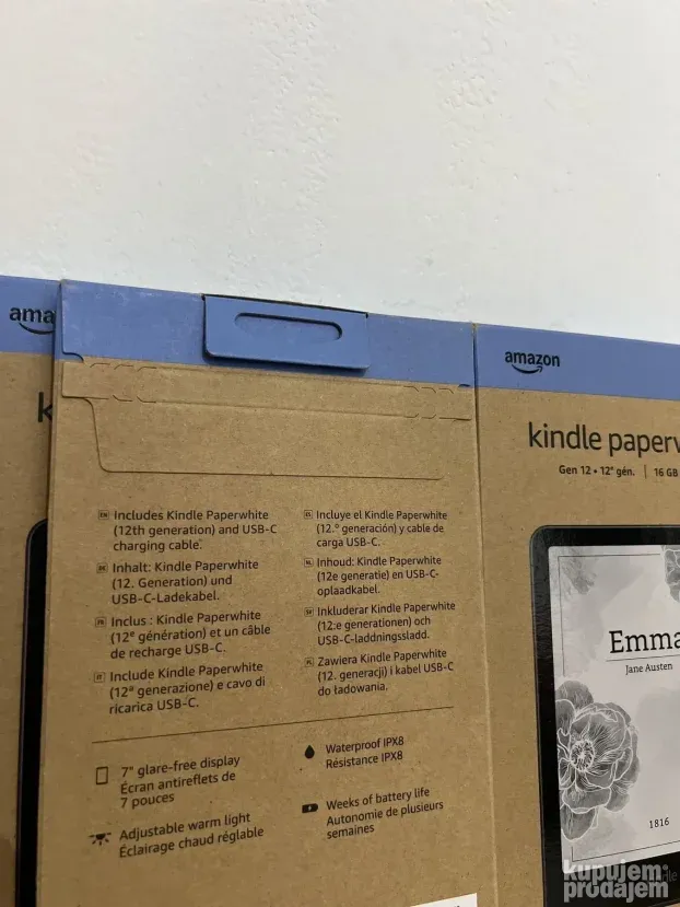 Amazon Kindle  Paperwhite  (12. gen) 7 inca  16GB Novo